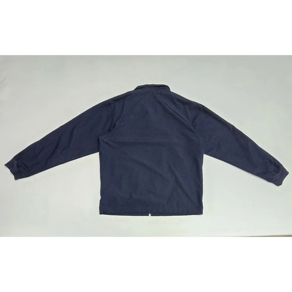Nike Sportswear Navy Blue Full Zip Track Jacket Mens Lrg Mesh Lined Windbreaker